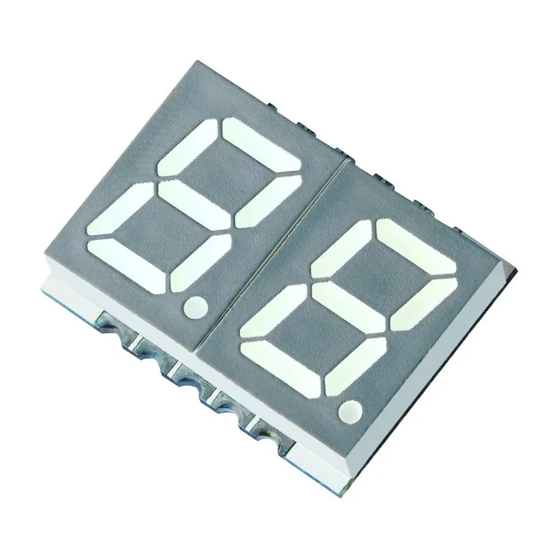 Kingbright 2-Digit 7 Segment LED Display Red 36mcd Anode Right Side 10mm KCDA39-105