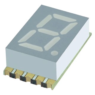 Kingbright 1 Digit 7 Segment LED Display Green 10mm Anode Surface Mount KCSA39-123