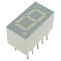 Kingbright 1 Digit 7 Segment LED Display Cathode Green 11mcd Right Side 9.1mm SC36-11CGKWA