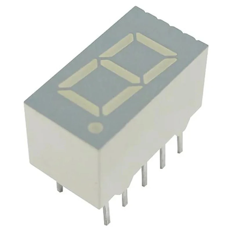 Kingbright 1 Digit 7 Segment LED Display Cathode Green 11mcd Right Side 9.1mm SC36-11CGKWA