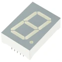 Kingbright 1 Digit 7 Segment LED Display Anode Green 95mcd Right Side Decimal Orientation 25.4mm Character SA10-21CGKWA