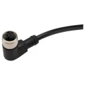 RS PRO Sensor Actuator Cable Female 5 Way Right Angle to Male 5 Way Straight Polyvinyl Chloride Jacket 2m 60V 877-1088