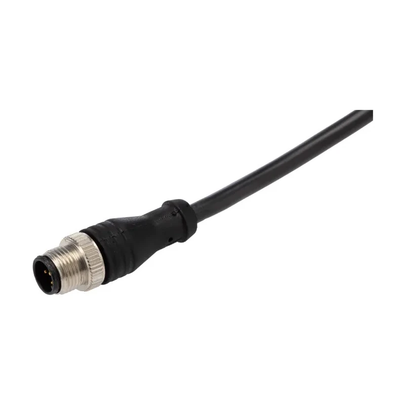 RS PRO Sensor Actuator Cable Female 5 Way Right Angle to Male 5 Way Straight Polyvinyl Chloride Jacket 2m 60V 877-1088