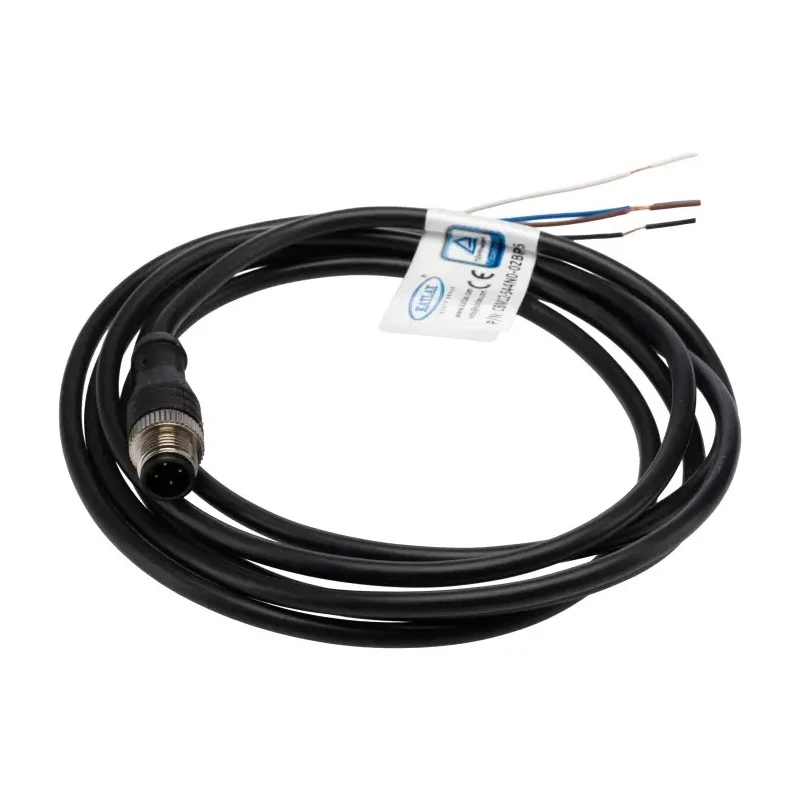 RS PRO Male 4 Way Straight to Unterminated Free End Sensor Actuator Cable 2 m 250V IP67 877-1151