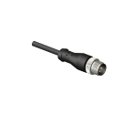 RS PRO Male 4 Way Straight to Unterminated Free End Sensor Actuator Cable 5 m, Polyurethane Jacket, Black, IP67 877-1160