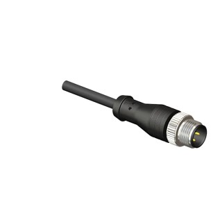 RS PRO Male 4 Way Straight to Unterminated Free End Sensor Actuator Cable 5 m, Polyurethane Jacket, Black, IP67 877-1160