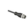 RS PRO Male 4 Way Straight to Unterminated Free End Sensor Actuator Cable 5 m, Polyurethane Jacket, Black, IP67 877-1160