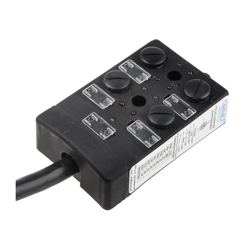 RS PRO Sensor Box 4 Port 10 m Cable, Plastic Housing, IP67, 24V DC, Model 877-1179