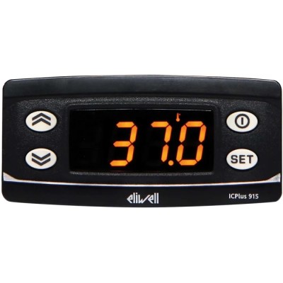 Eliwell ICPlus 915 Panel Mount On-Off Temperature Controller 1 Input, 2 Outputs, Out2 SPST (NTC/PTC), Relay SPDT, 12V Out1