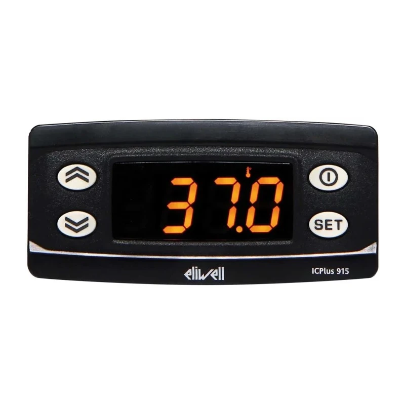 Eliwell ICPlus 915 Panel Mount On-Off Temperature Controller 1 Input, 2 Outputs, Out2 SPST (NTC/PTC), Relay SPDT, 12V Out1