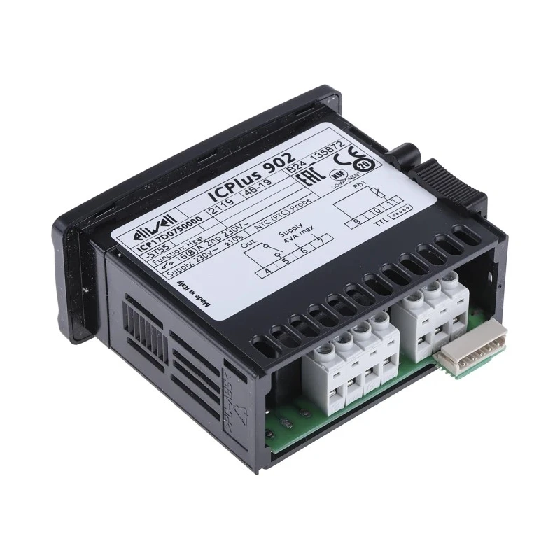 Eliwell ICPlus 902 Panel Mount On-Off Temperature Controller 1 Input 1 Output Relay 230V Electronic IC+ 902 230V 15A + NTC