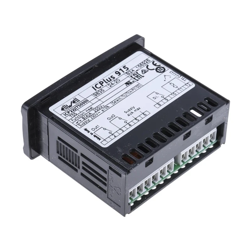 Eliwell ICPlus Panel Mount On-Off Temperature Controller 1 Input 2 Output Relay Digital 230V 8A IC+ 915 230V 8A TCJ/K PT100
