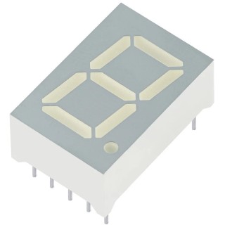 Kingbright 1-Digit 7 Segment Red LED Display Cathode 2V 97mcd 14.2mm SC56-21SURKWA