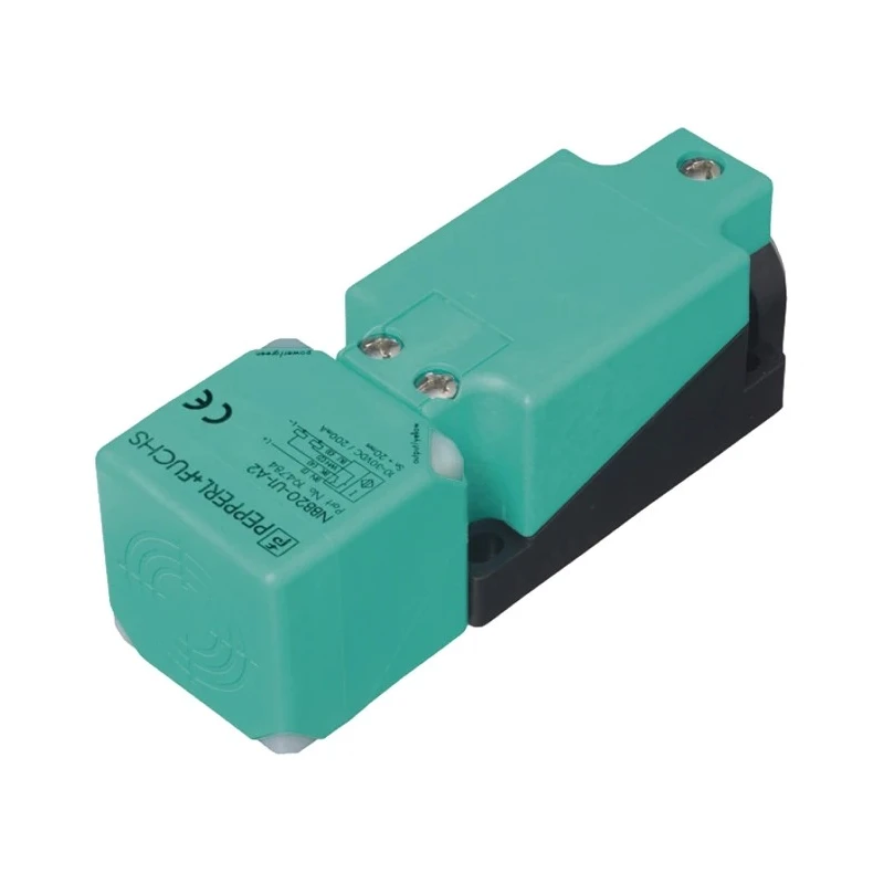 Pepperl + Fuchs Block Inductive Proximity Sensor , M20 x 1.5 Thread, NPN Output, 30 V DC, 200mA, 15 mm Detection NBB15-U1-E0