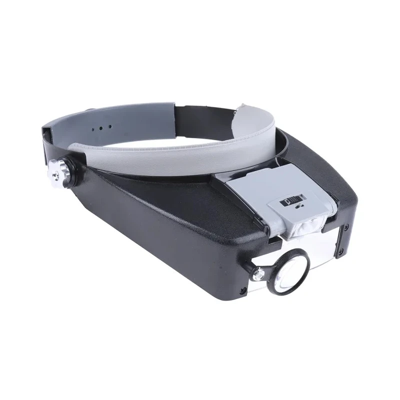 RS PRO Illuminated Magnifier Headband with 1.5x, 3x, 9x, 10.5x Magnification, LED Light, Battery Operated 877-1741