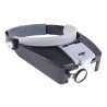 RS PRO Illuminated Magnifier Headband with 1.5x, 3x, 9x, 10.5x Magnification, LED Light, Battery Operated 877-1741
