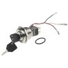 RS PRO Stainless Steel IP40 Latching Key Switch DPDT 5A 2-Way 30.2 mm Panel Cut-Out IP40 IP Rating IP40