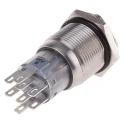 RS PRO Anti-Vandal Stainless Steel Illuminated Selector Switch (On-On) 2 Positions IP67 Mechanical Life 50000 Cycles 877-1987