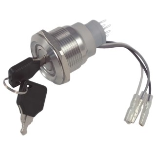RS PRO Key Switch Double Pole Double Throw (DPDT), 5A, 2 Positions, Stainless Steel Housing IP Rating | EnvMart IP40