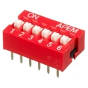 APEM Raised Rotary Coded DIP Switch Through Hole NDS-06-V