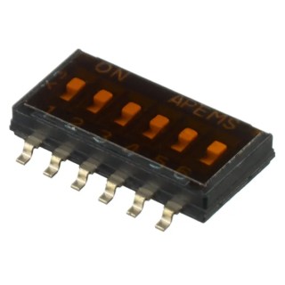 APEM Rotary Coded DIP Switch Recessed Actuator Slide IKH0603000