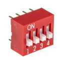 APEM Raised Rotary Coded DIP Switch Through Hole NDS-04-V