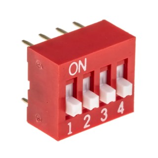 APEM Raised Rotary Coded DIP Switch Through Hole NDS-04-V