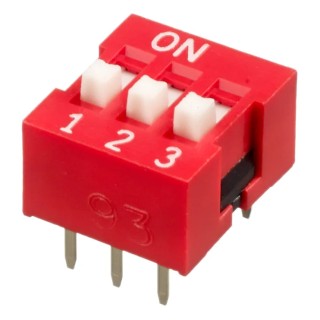 APEM Raised Rotary Coded DIP Switch Through Hole NDS-03-V