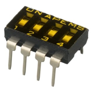APEM Recessed Actuator Slide Rotary Coded DIP Switch IKD0400000