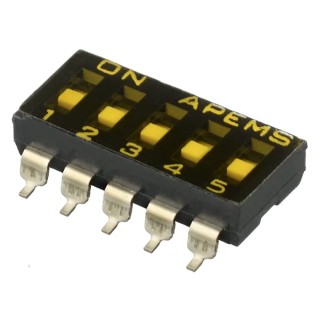 APEM Rotary Coded DIP Switch Recessed Actuator Slide IKD0503000