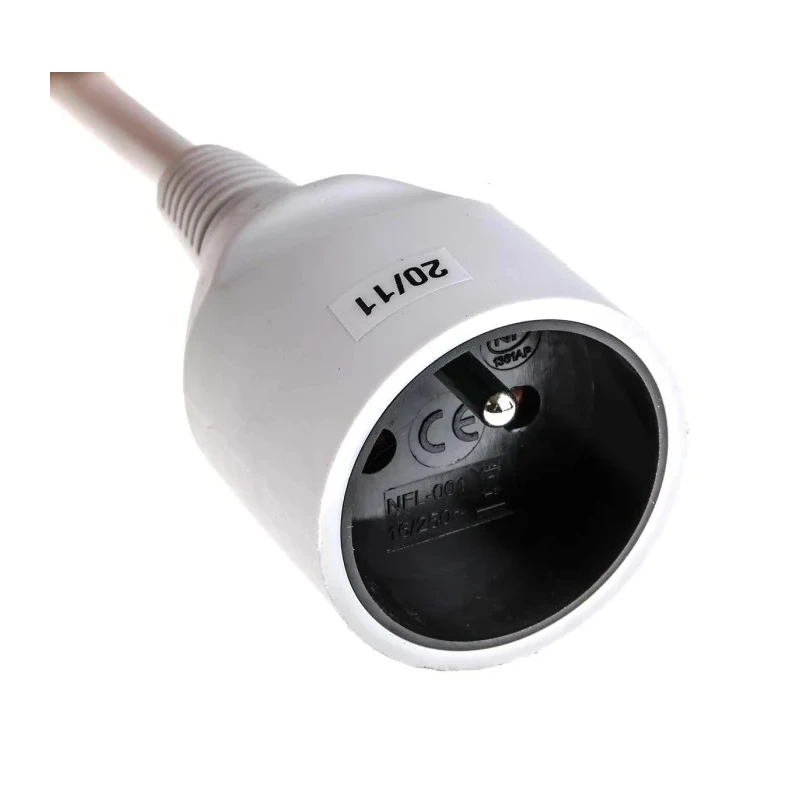 RS PRO Extension Lead 3 m Cable Length 1 Socket Type E 230V AC 16A 877-1652
