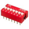 APEM Raised Rotary Coded DIP Switch Actuator 10N Force 2mm Stroke NDS-07-V