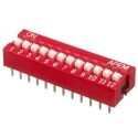APEM Raised Rotary Coded DIP Switch Through Hole NDS-12-V
