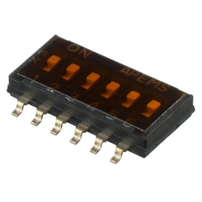 APEM Recessed Rotary Coded DIP Switch IKH0603000, Low Profile 1.27 mm Pitch, 1.6 mm PCB Height