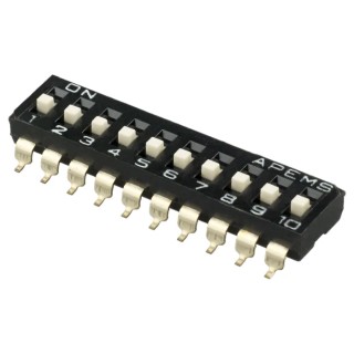 APEM Rotary Coded DIP Switch Raised Actuator Slide IKD1003101