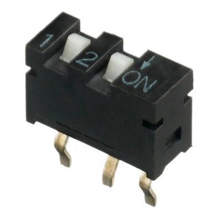 APEM Slide SIP Switch, Straight Single Inline Actuator Type Slide, Operation Force 800gf, Non Switching Rating SIP-02TV