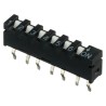 APEM Slide SIP Switch, Actuator Type Slide, Single In Line, Non-Switching Rating 100mA 50Vdc, Switching Rating 10mA SIP-06TV