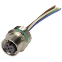 HARTING Sensor Actuator Cable Female 5 Way M12 to Female 3 Way Unterminated Polyamide Jacket 500 mm 250V IP67 21033176505
