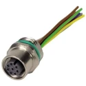 HARTING Female 8 Way M12 to Female 3 Way Unterminated Sensor Actuator Cable 250V, Polyamide Jacket, 500 mm 21033176805