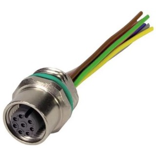 HARTING Female 8 Way M12 to Female 3 Way Unterminated Sensor Actuator Cable 250V, Polyamide Jacket, 500 mm 21033176805