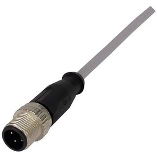 HARTING Male 4 Way Straight to Female Unterminated Sensor Actuator Cable, 5 m, Polyamide Jacket, Grey, 250V 21348400383050
