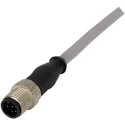 HARTING Male 8 Way Straight to Female Unterminated Sensor Actuator Cable 1 m 250V 21348400882010