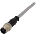 HARTING Male 8 Way Straight to Female Unterminated Sensor Actuator Cable 10 m 250V Polyurethane Jacket IP67 21348400882100