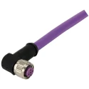 HARTING Female 4 Way M12 to Female Unterminated Sensor Actuator Cable 1 m 250V IP67 21349100486010