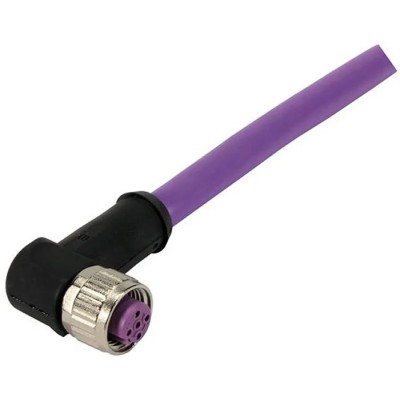HARTING Female 4 Way M12 to Female Unterminated Sensor Actuator Cable 1 m 250V IP67 21349100486010