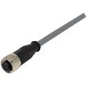 HARTING Female 8 Way Straight to Female Unterminated Sensor Actuator Cable 1 m 250V 21348500882010