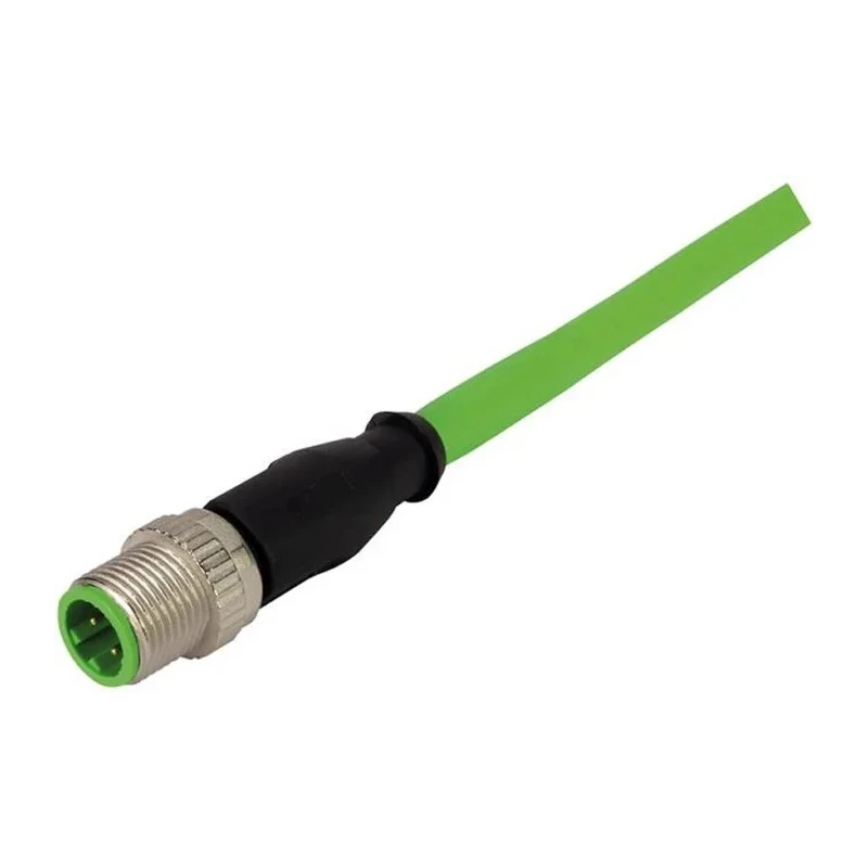 HARTING Sensor Actuator Cable Female 4 Way Straight to Male 4 Way Straight, Polyurethane Jacket, 10 m 21349293477100