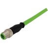 HARTING Male 4 Way Straight to Male 4 Way Straight Sensor Actuator Cable 5 m 250V Polyurethane Green Jacket 21349292477050