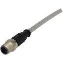 HARTING Sensor Actuator Cable Male 12 Way M12 to Male Unterminated, 1 m, Polyurethane Jacket, 250V, IP67 21348400C79010