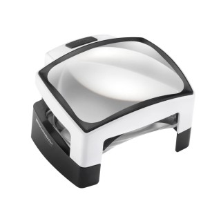 Eschenbach LED Magnifying Lamp with Table Lamp, 12dpt, 100 x 75 mm Lens 1566
